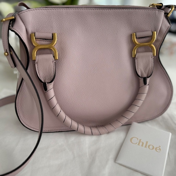 NWT Chloe Marcie Small Double Carry Satchel - Picture 5 of 12